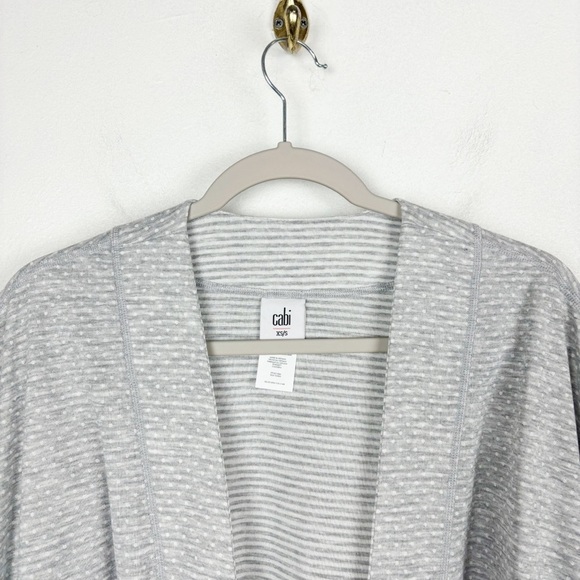 Cabi Atc Reversible Polka Dot Stripe Cape Cardigan Sz XS/S - Picture 5 of 12